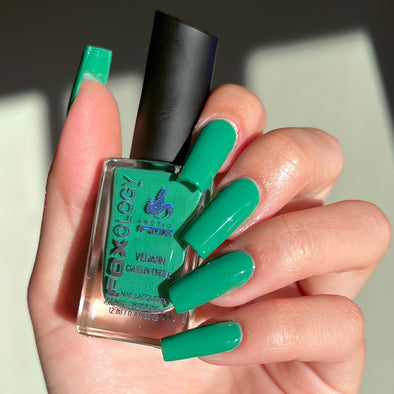 Nail Polish - Iris Green Nail Lacquer | Arctic Fox - Dye For A Cause