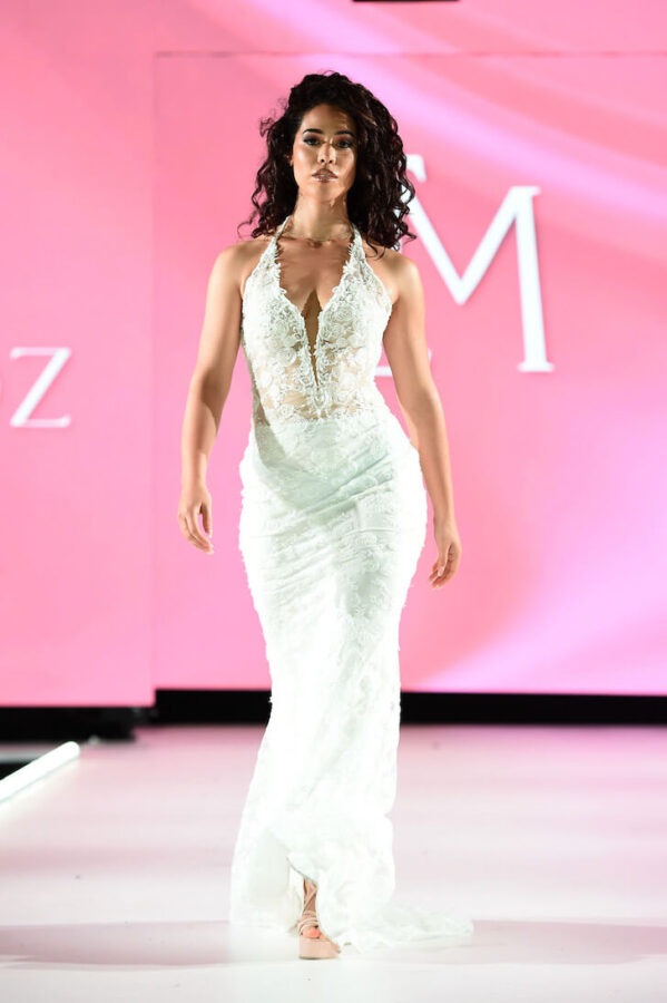 Model walks the runway for designer Elizabeth Munoz Sony Hall for Runway 7 NYFW Photo by Ilya S. Savenok