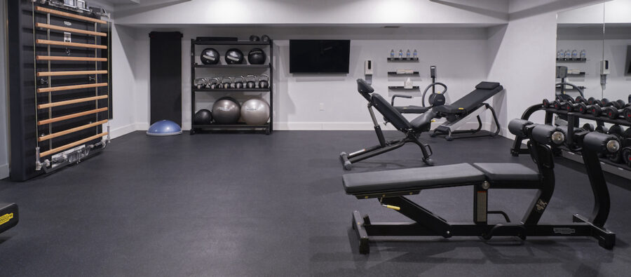 Photo of the fitness center at the Maj Hotel