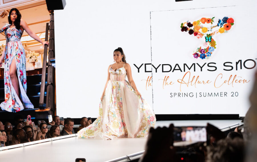 Model walks for Ydamys Simo at Runway 7 NYFW Sony Hall Photo By Danielle MZ Bennett